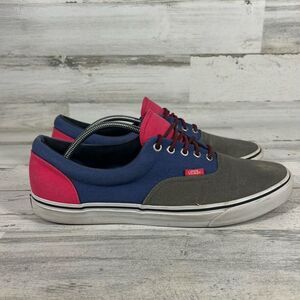 Vans Mens Era 3 Tone Navy Pink Sneakers Low Top‎ Casual Shoes Size 13